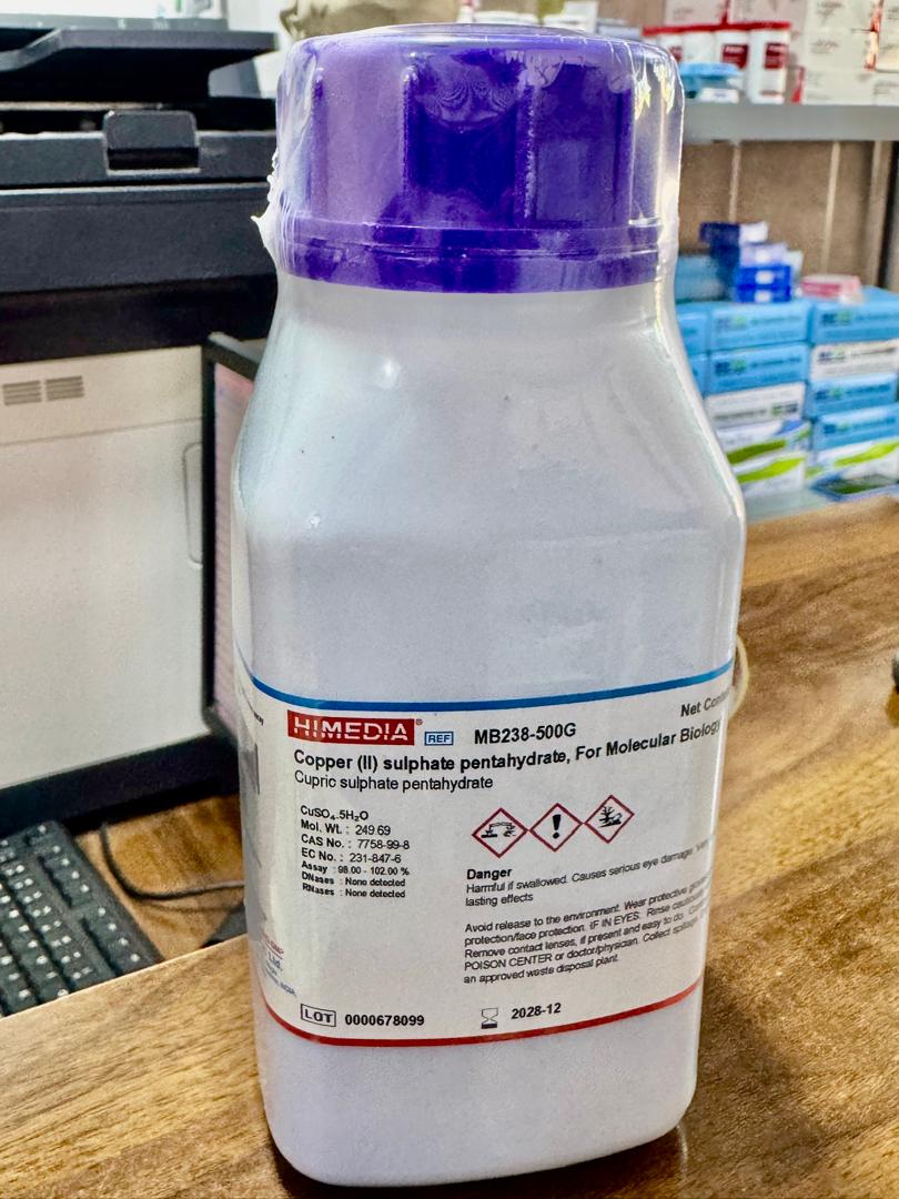 copper (II) sulphate pentahydrate 500gm